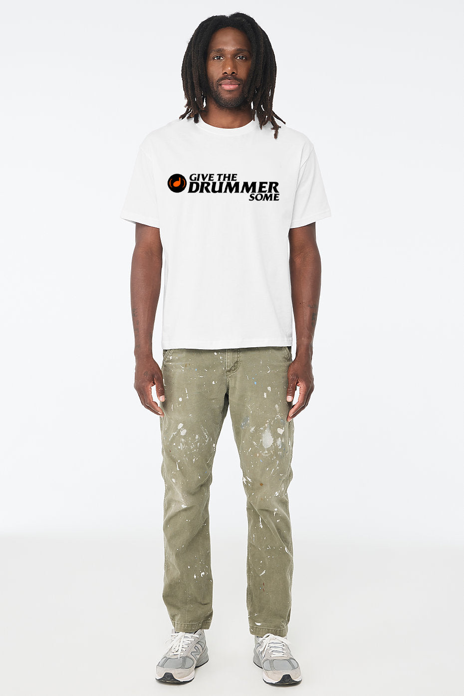 Give The Drummer Some™ Ghost Note™ - White Tee