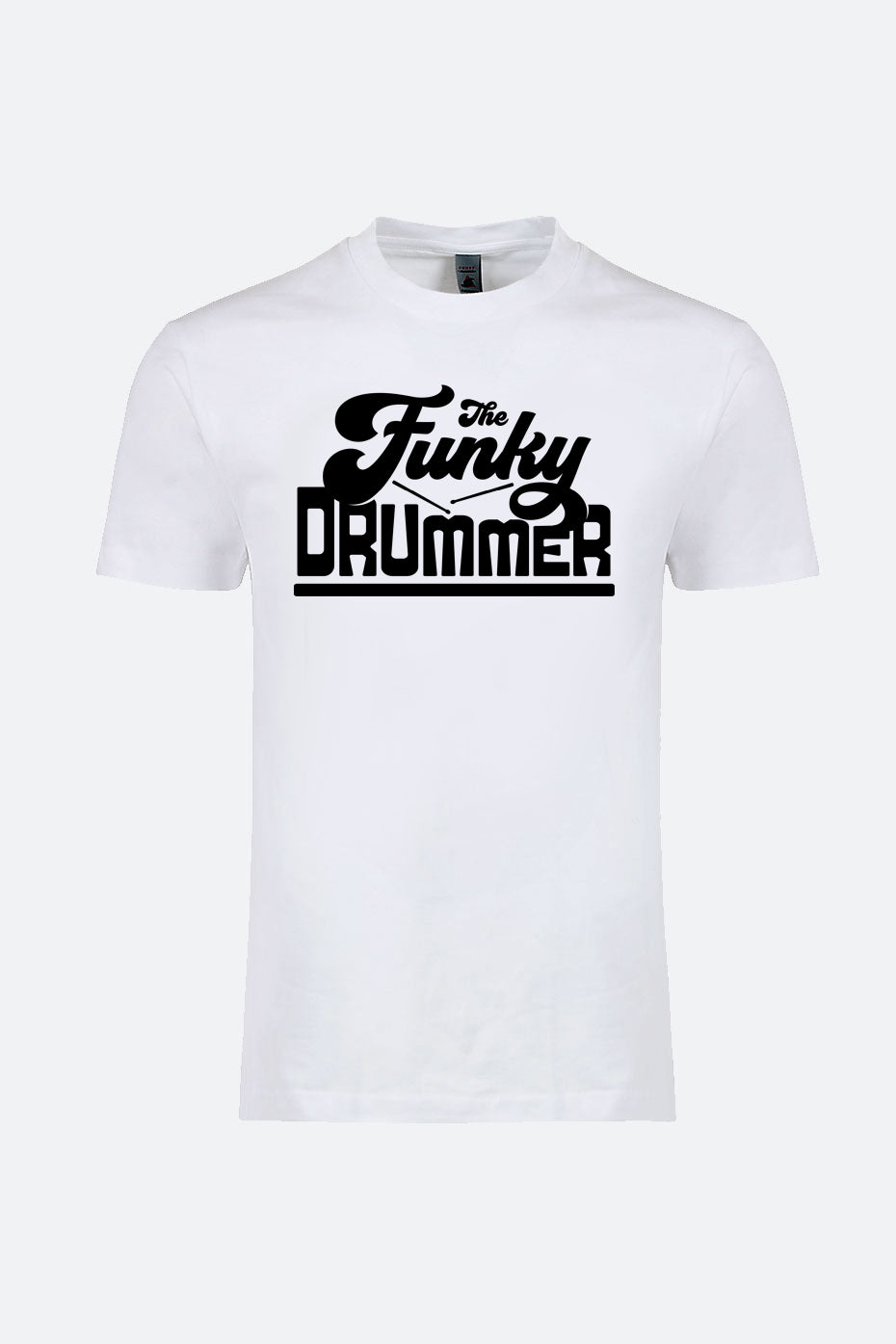 The Funky Drummer Crew Neck Tee - White