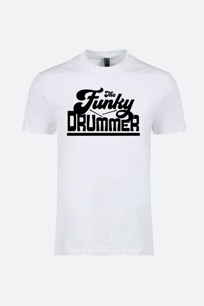 The Funky Drummer Crew Neck Tee - White