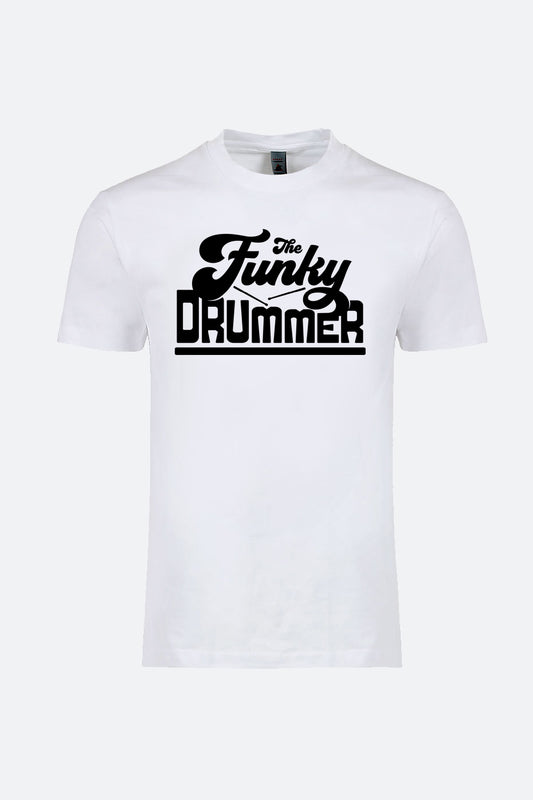 The Funky Drummer Crew Neck Tee - White