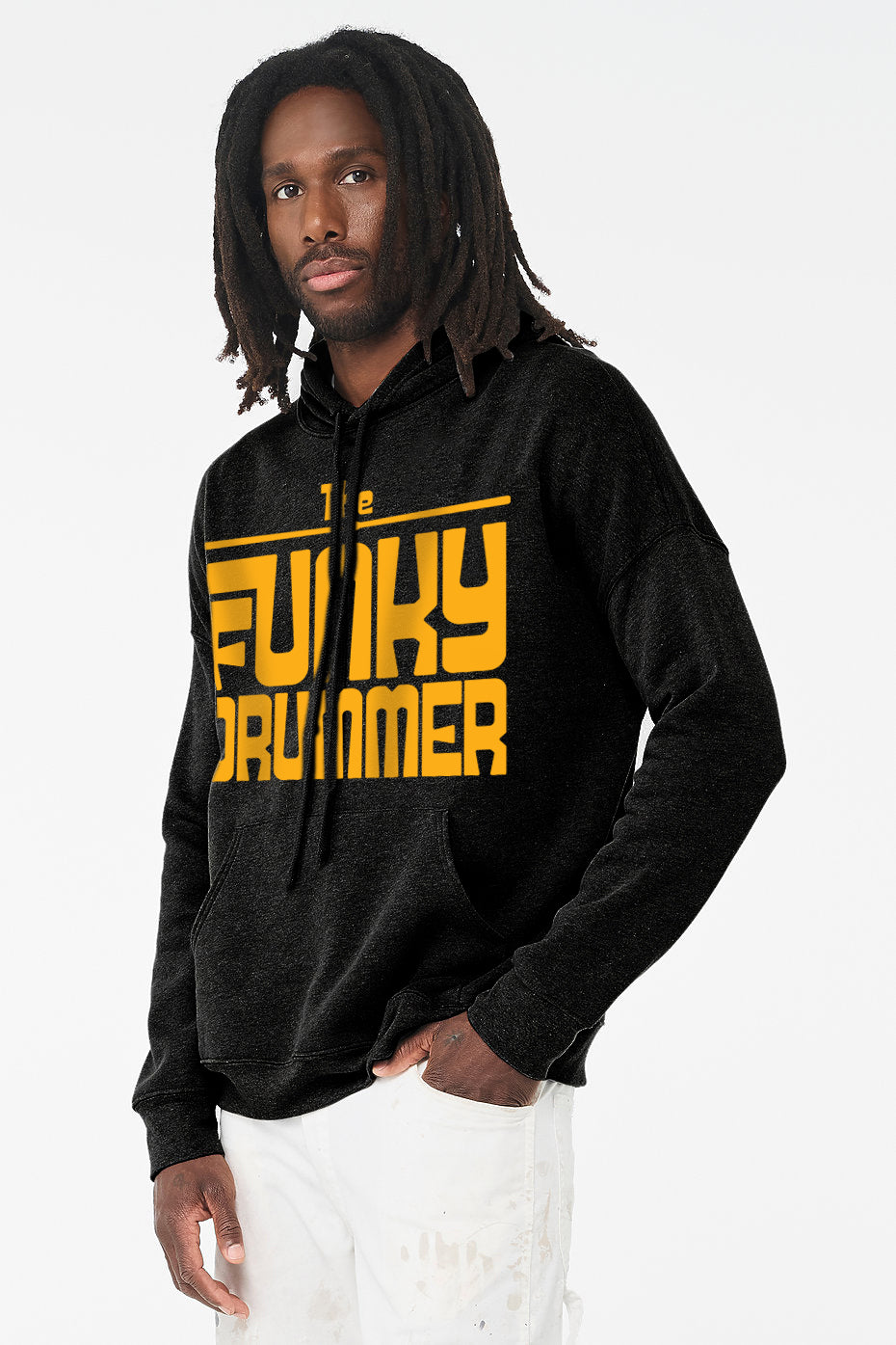 The Funky Drummer UniSex Pullover Hoodie - Black