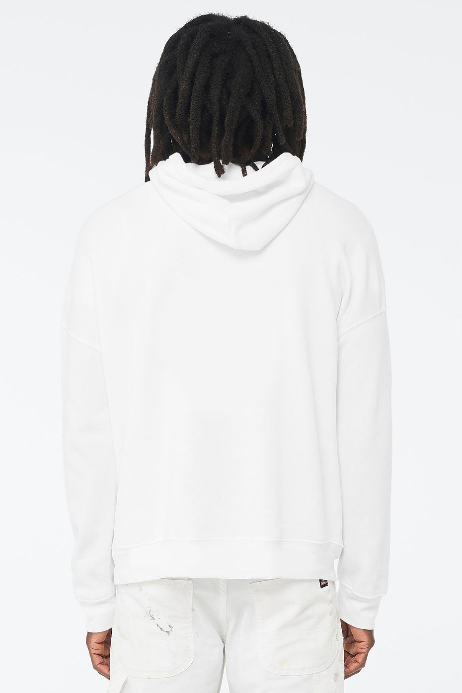 The Funky Drummer UniSex Fleece Pullover Hoodie - White