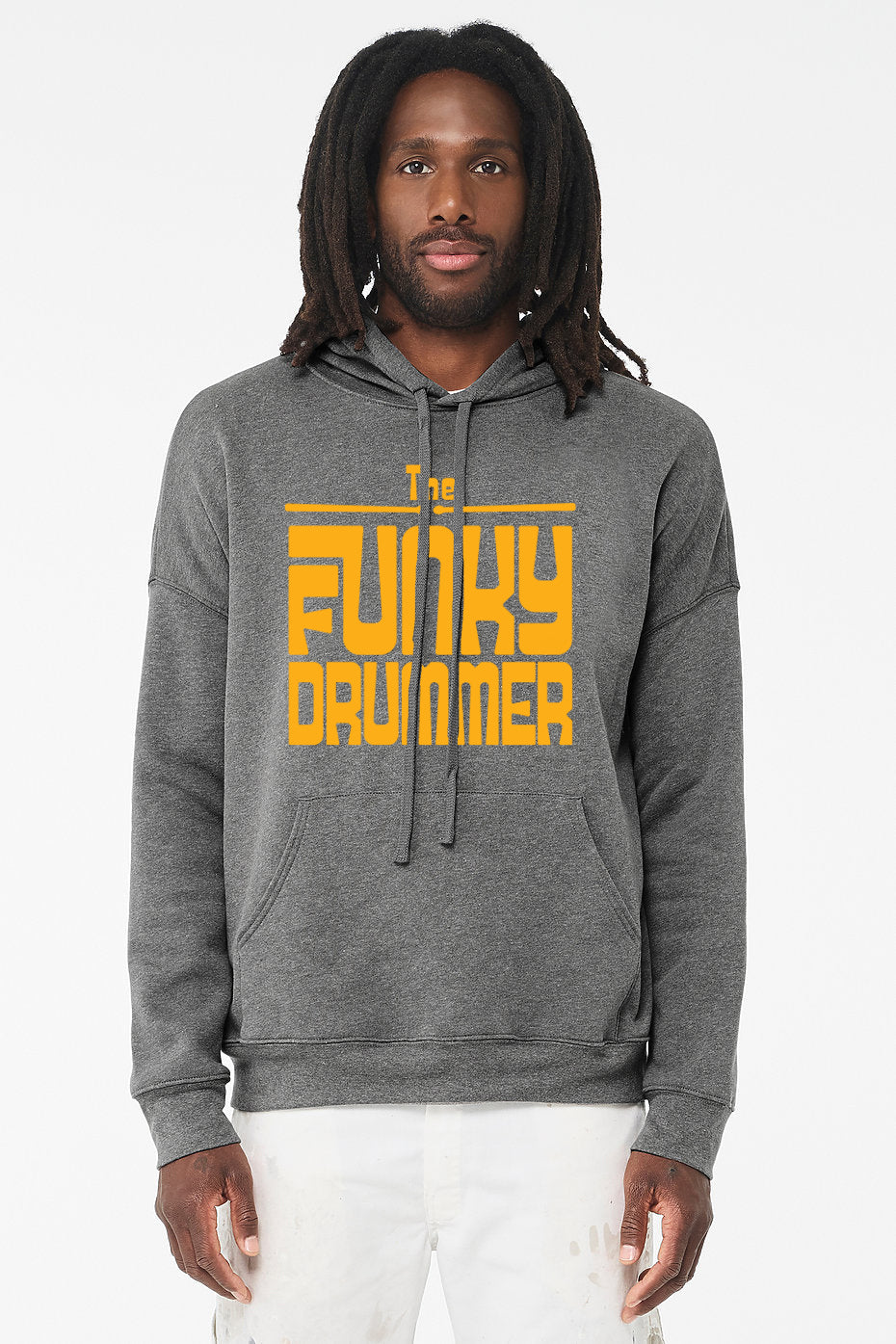 The Funky Drummer UniSex Pullover Hoodie - Grey