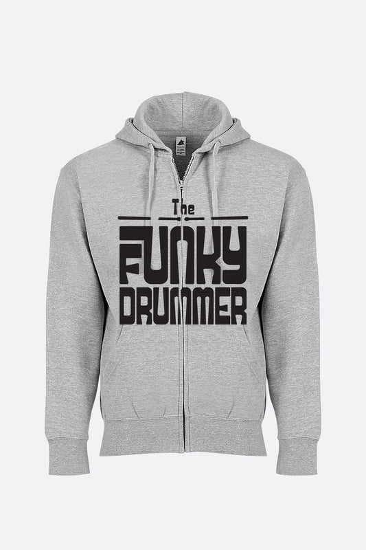 The Funky Drummer Comfort Zipup Hoodie - Grey