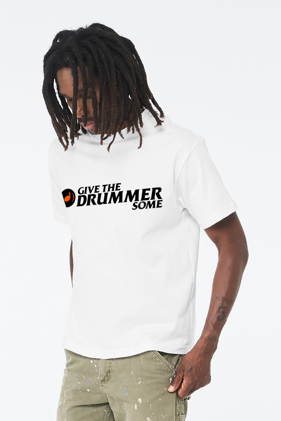 Give The Drummer Some™ Ghost Note™ - White Tee