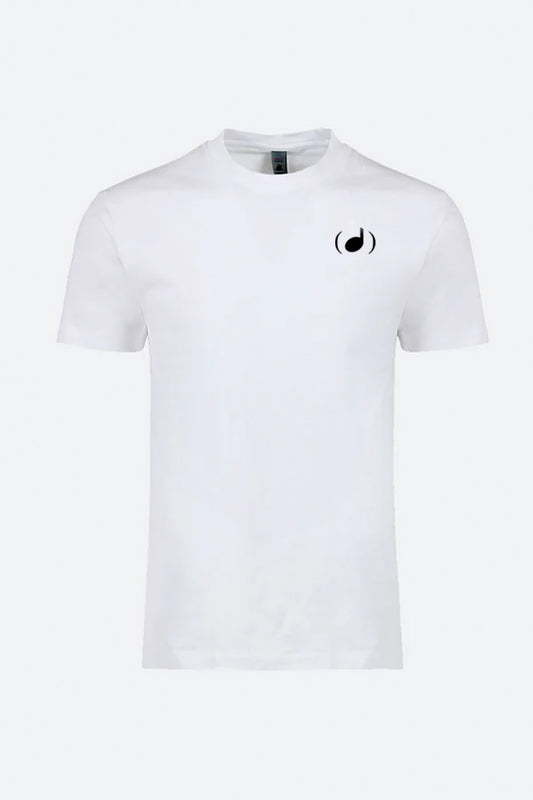 The Give The Drummer Some™ Ghost Note™ Crew Neck Tee - White